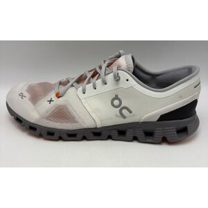 On Cloud X3 Ivory Alloy Mens 13 M Sneakers Lace Up Running Shoes Read
